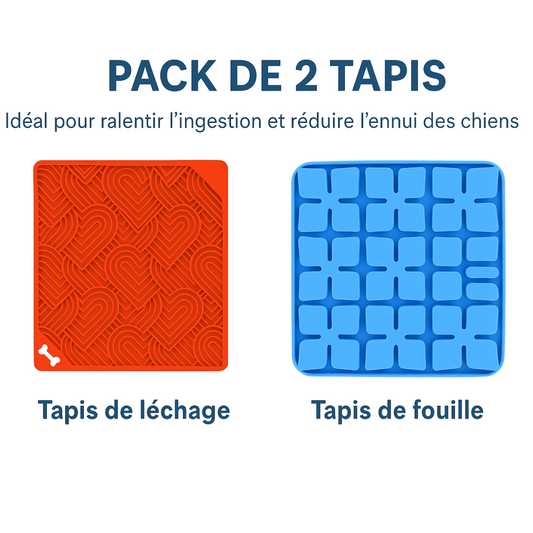 Pack Duo – Tapis de Fouille + Tapis de Léchage